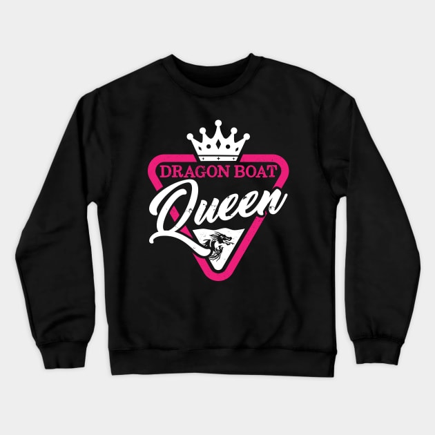 Dragon Boat Racing Queen Crewneck Sweatshirt by Shirtbubble